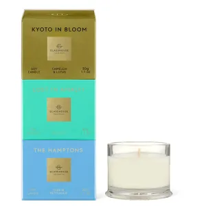 Glasshouse Candle Trio